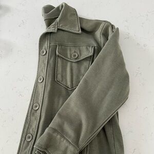 Avec Les Filles olive green Button-Up Shacket